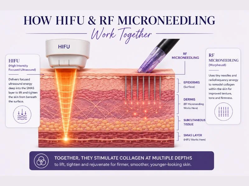 Why combined treatment is the best result with complete skin tightening treatment Shipston on Stour