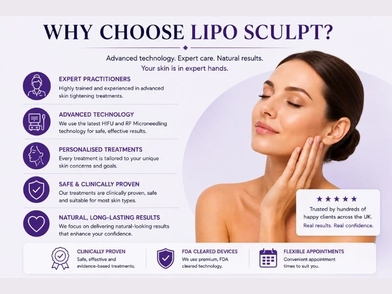 why choose lipo sculpt for complete skin tightening treatment Shipston on Stour